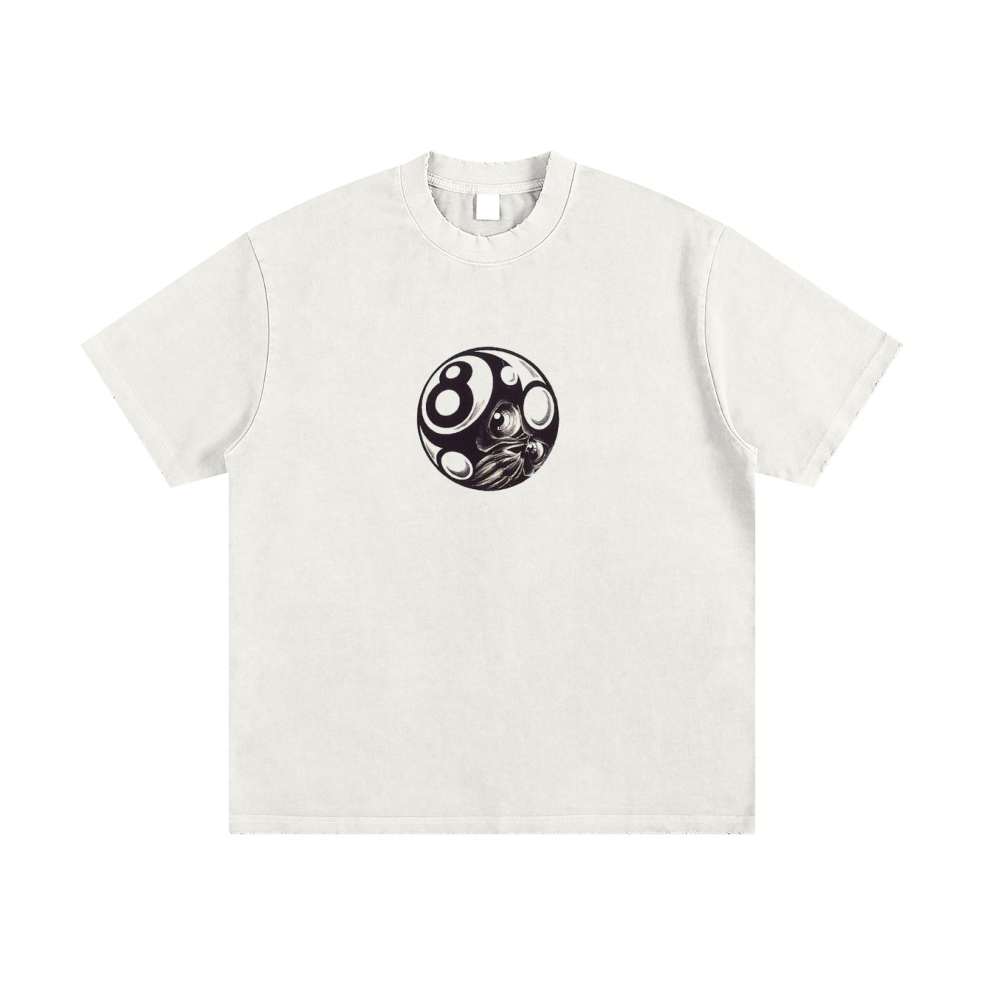 Heavyweight Vintage Washed Frayed T-Shirt