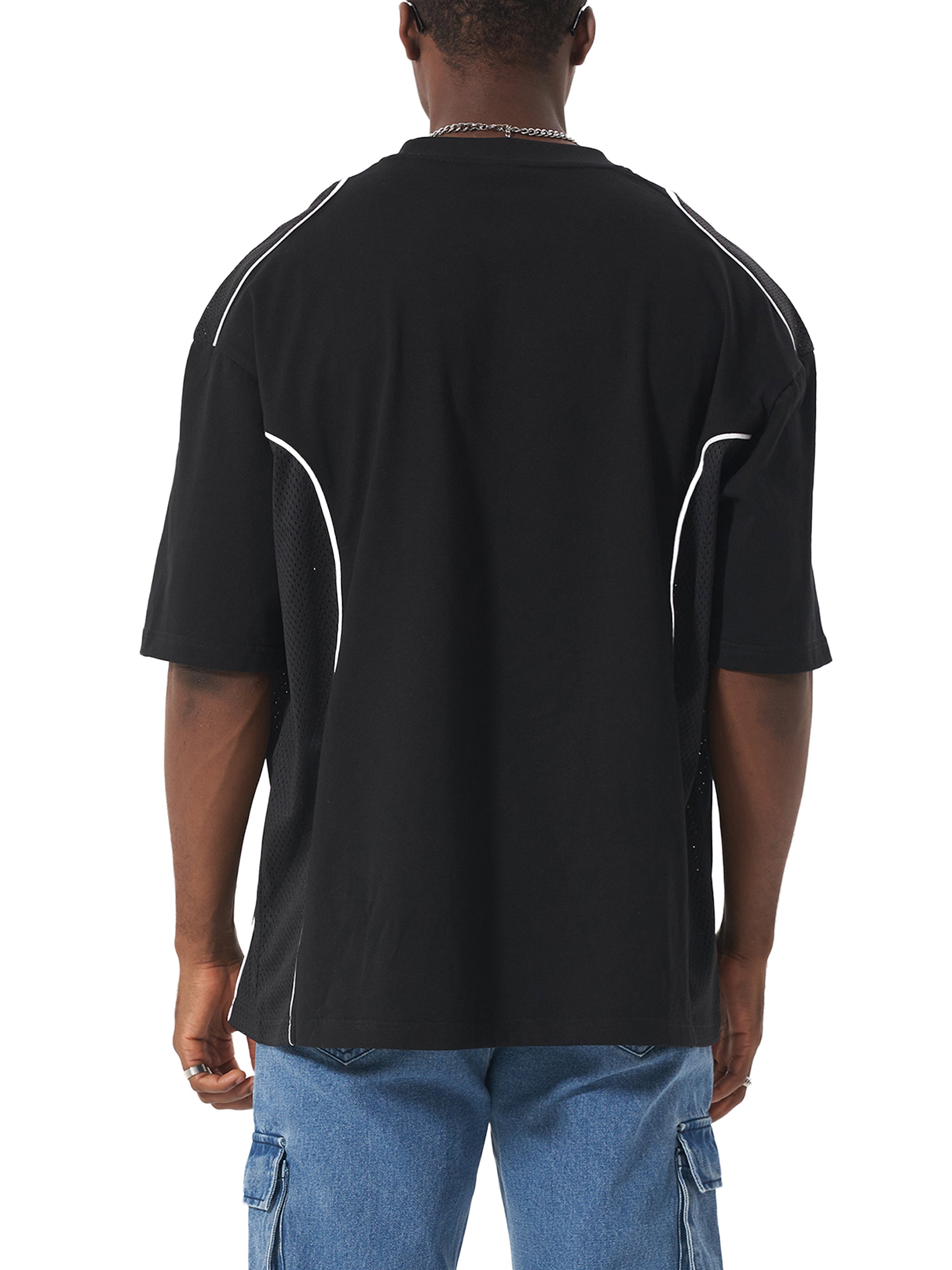 Faith Contrast Piped Panel T-Shirt